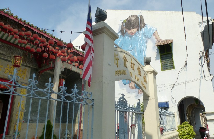 “Little Girl in Blue” Mural, Muntri Street, George Town, Penang